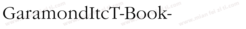 GaramondItcT-Book字体转换