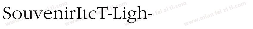 SouvenirItcT-Ligh字体转换