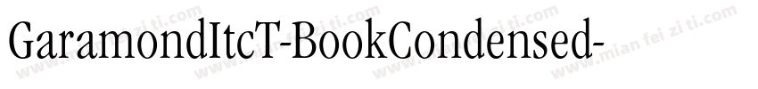 GaramondItcT-BookCondensed字体转换
