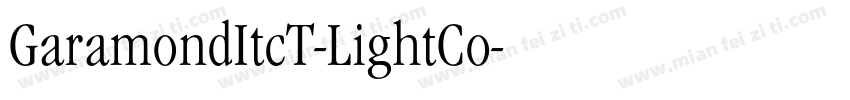 GaramondItcT-LightCo字体转换