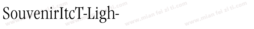 SouvenirItcT-Ligh字体转换