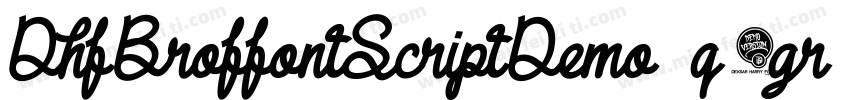 DhfBroffontScriptDemo-q8gr字体转换