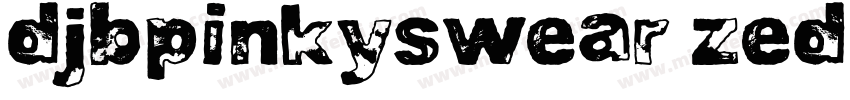 DjbPinkySwear-zed1字体转换