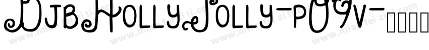 DjbHollyJolly-pO9v字体转换