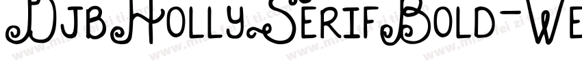 DjbHollySerifBold-WeYn字体转换