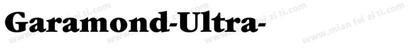 Garamond-Ultra字体转换