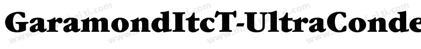 GaramondItcT-UltraCondensedItalic字体转换