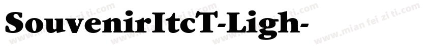 SouvenirItcT-Ligh字体转换