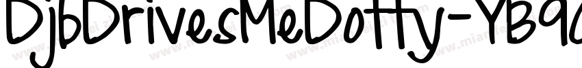 DjbDrivesMeDotty-YB9O字体转换
