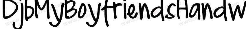 DjbMyBoyfriendsHandwriting-z1mG字体转换