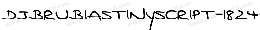 DjbRubiasTinyScript-18Z4字体转换