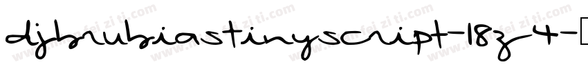 DjbRubiasTinyScript-18Z4字体转换