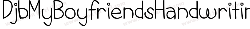 DjbMyBoyfriendsHandwriting-z1mG字体转换