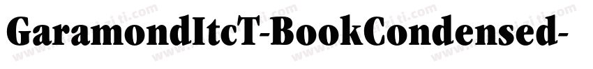 GaramondItcT-BookCondensed字体转换