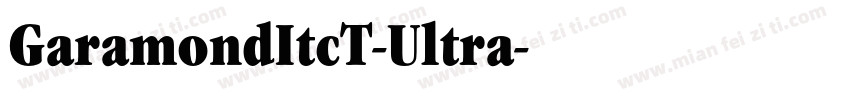 GaramondItcT-Ultra字体转换