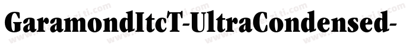 GaramondItcT-UltraCondensed字体转换