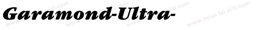 Garamond-Ultra字体转换