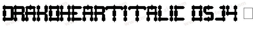 DrakoHeartItalic-o5J4字体转换