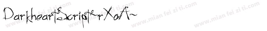 DarkheartScript-rXoA字体转换