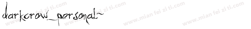 darkcrow_personal字体转换