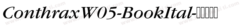 ConthraxW05-BookItal字体转换
