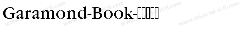 Garamond-Book字体转换