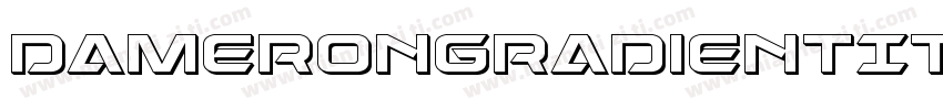 DameronGradientItalic-nzKg字体转换