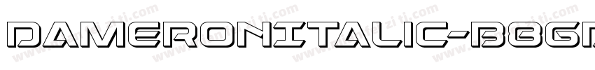 DameronItalic-B8gd字体转换
