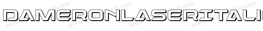 DameronLaserItalic-YZdO字体转换
