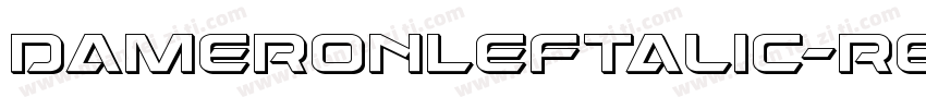 DameronLeftalic-r69y字体转换
