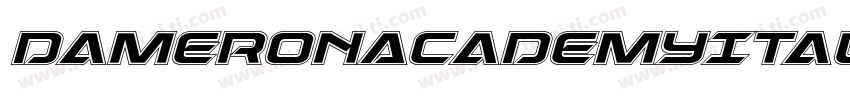 DameronAcademyItalic-Va1Z字体转换