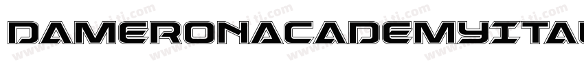 DameronAcademyItalic-Va1Z字体转换
