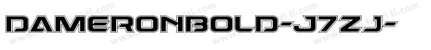 DameronBold-J7zj字体转换