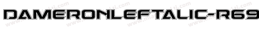 DameronLeftalic-r69y字体转换