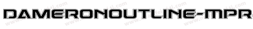 DameronOutline-MPRJ字体转换