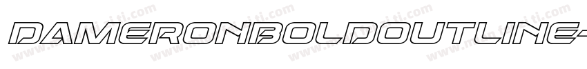 DameronBoldOutline-jz0G字体转换