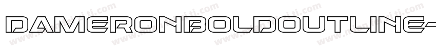 DameronBoldOutline-jz0G字体转换