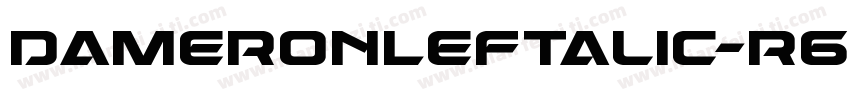 DameronLeftalic-r69y字体转换