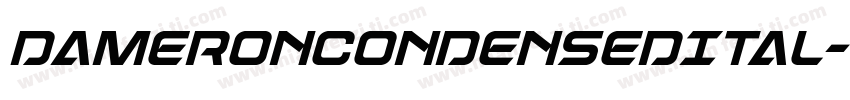 DameronCondensedItal字体转换
