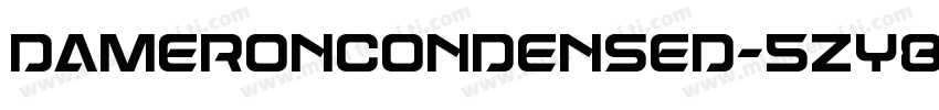 DameronCondensed-5ZY8字体转换