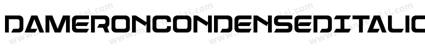 DameronCondensedItalic-63rY字体转换