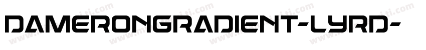 DameronGradient-lyrd字体转换