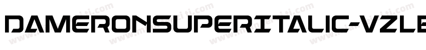 DameronSuperItalic-vzLE字体转换