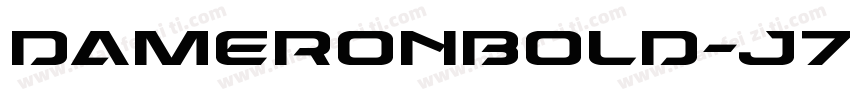 DameronBold-J7zj字体转换