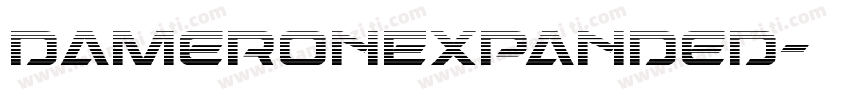 DameronExpanded字体转换