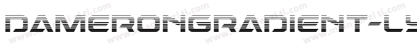 DameronGradient-lyrd字体转换