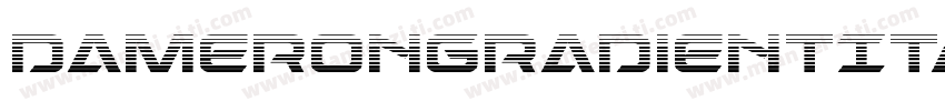DameronGradientItalic-nzKg字体转换