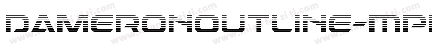 DameronOutline-MPRJ字体转换