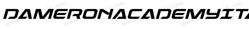 DameronAcademyItalic-Va1Z字体转换