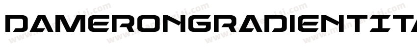 DameronGradientItalic-nzKg字体转换